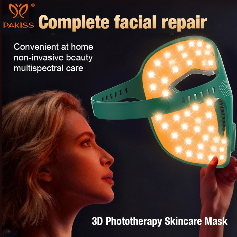 Pakiss 3D Phototherapy Mask 296 LED 4 Light Modes Home Skin Care Device