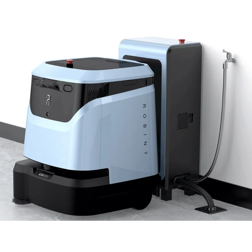 Commercial Intelligent Cleaning Robot Large Automatic Push Sweep Suction Wash Mop Manufacturer Mall Robot