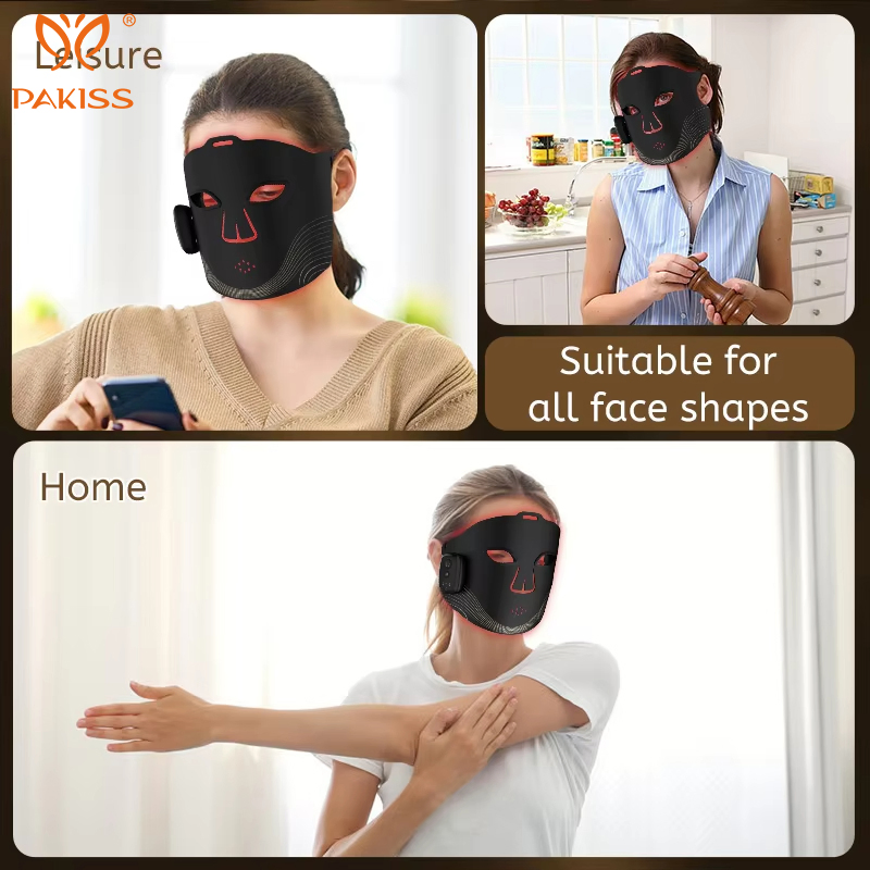 Pakiss Wholesale 4 Color LED Facial Mask, LED Light Therapy for Skincare Face Care