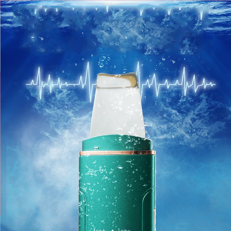 Ultrasonic Skin Scrubber Facial Beauty Vibration Massage Vacuum Blackhead Remover Ultrasonic Skin Scrubber