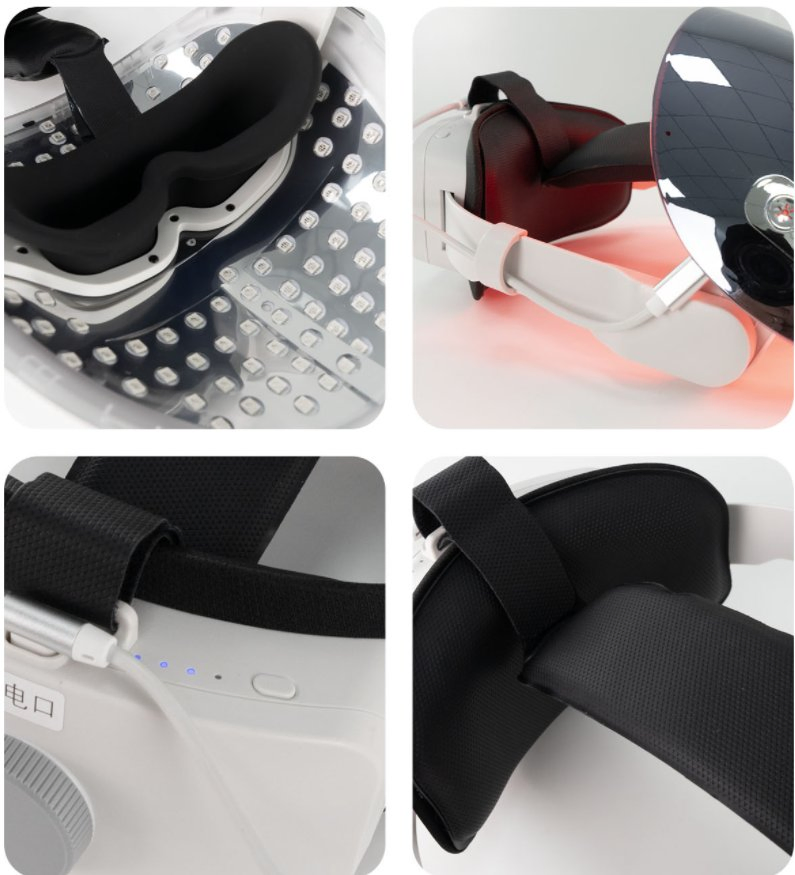 New Arrival 3D Silicone LED Facial Mask Wireless LED Facial Mask Photon Therapy Red/Infrared Light Handheld Home Use Skincare Acne Treatment