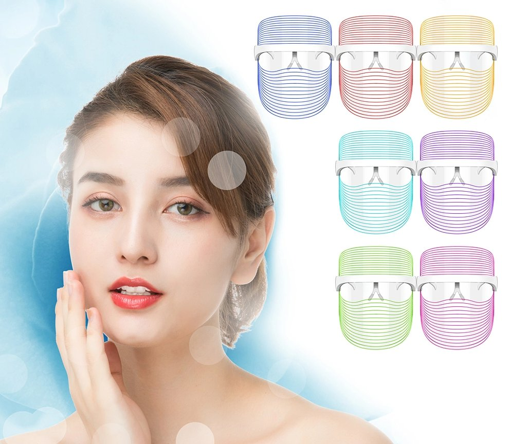 Wholesale Skin Care Face Infrared Photon 7 Colors LED Face Mask Light Therapy