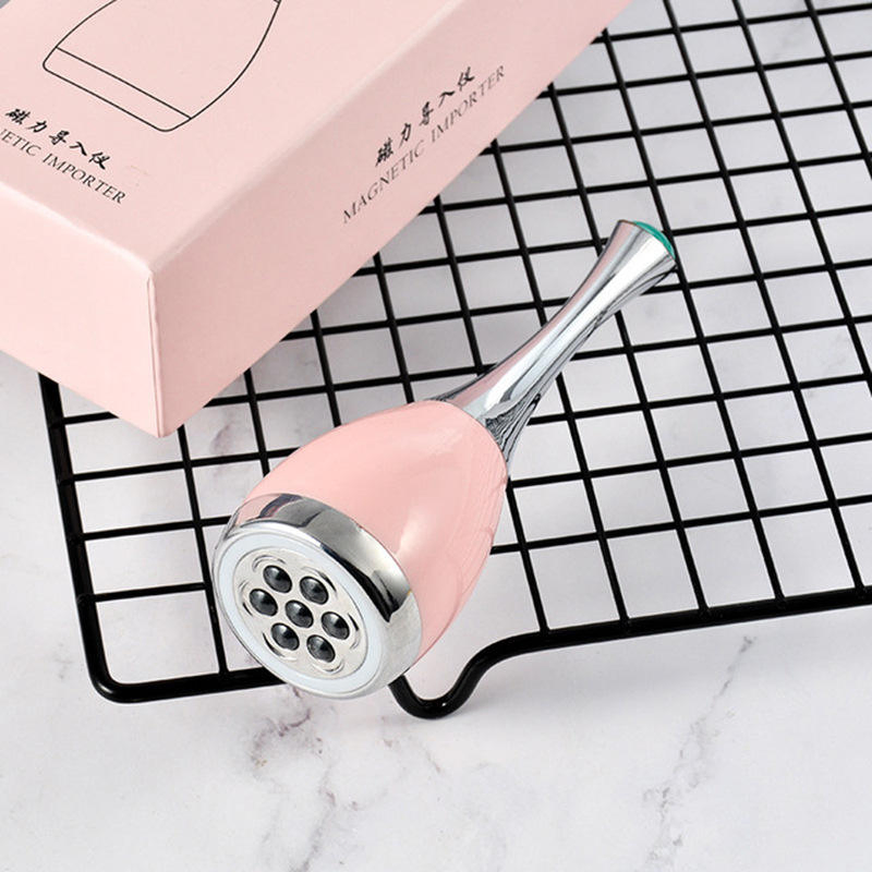 New Mini Magnetic Introducer Ultrasonic Beauty Instrument Facial Lifting Red Light Face Cleanser Beauty Device