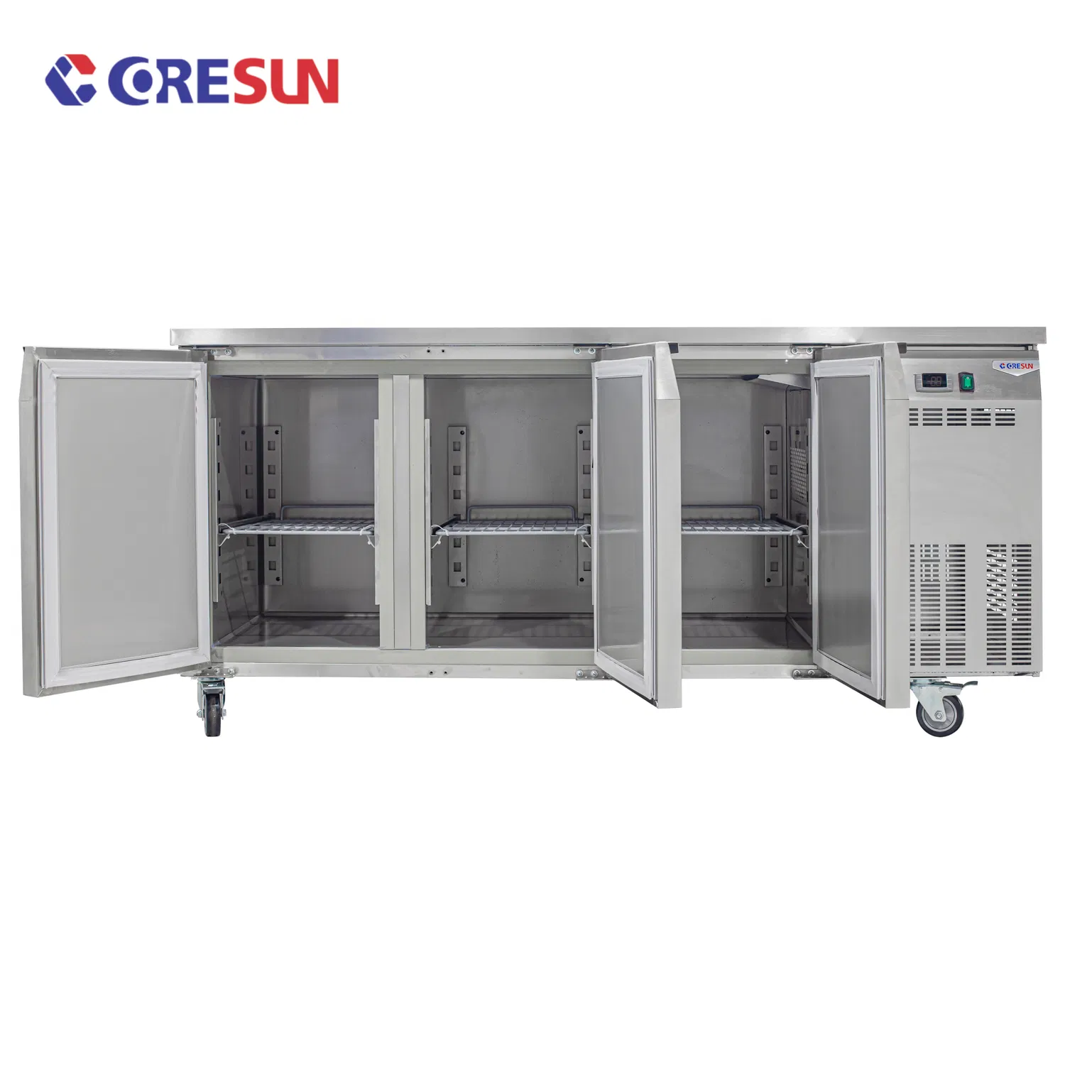 The Kitchen Refrigerator Direct Cooling Stainless Steel Countertops Operating Refrigerated Freezers