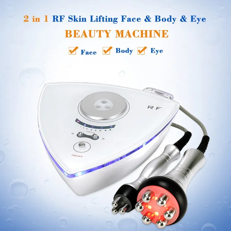 Mini Radio Frequency Facial Skin Lifting Firming Smooth Wrinkle Whiten Home Use Salon 2in1 RF Beauty Device