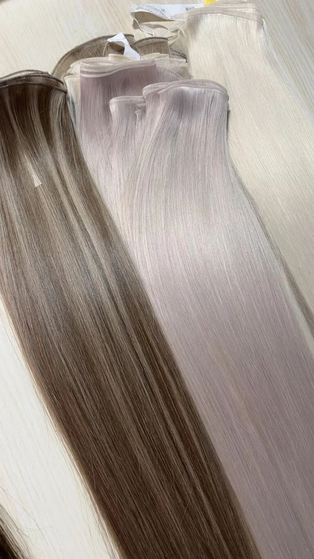 High-Quality Youcai Hair 2026 Double Drawn Virgin Remy Hair Extensions Invisible Thin Genius Weft Blonde Color Russian Hair