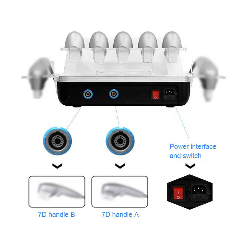 Double 7D Fishtail Pattern Licking Tightening Anti Aging Anti Wrinkle Skin Rejuvenation Instrument for Business Household Face