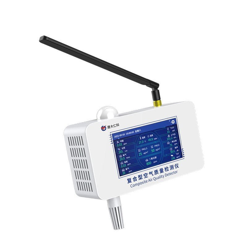 Indoor Aqi Monitoring Device Light Pm2.5 CO2 Air Quality Meter for Workplaces