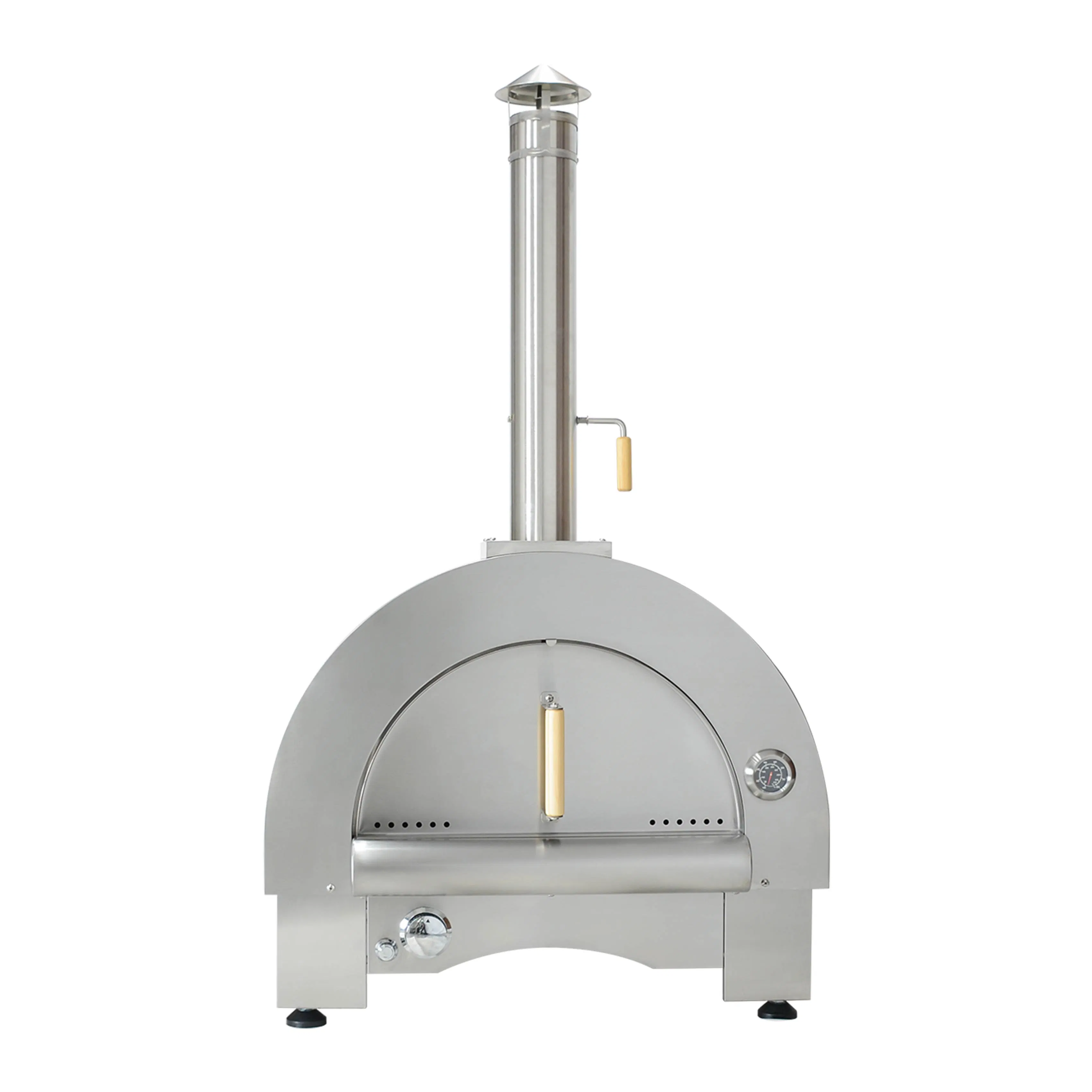 Manufacturer Stainless Steel Countertop Gas &amp; Wood Fired Pizza Oven