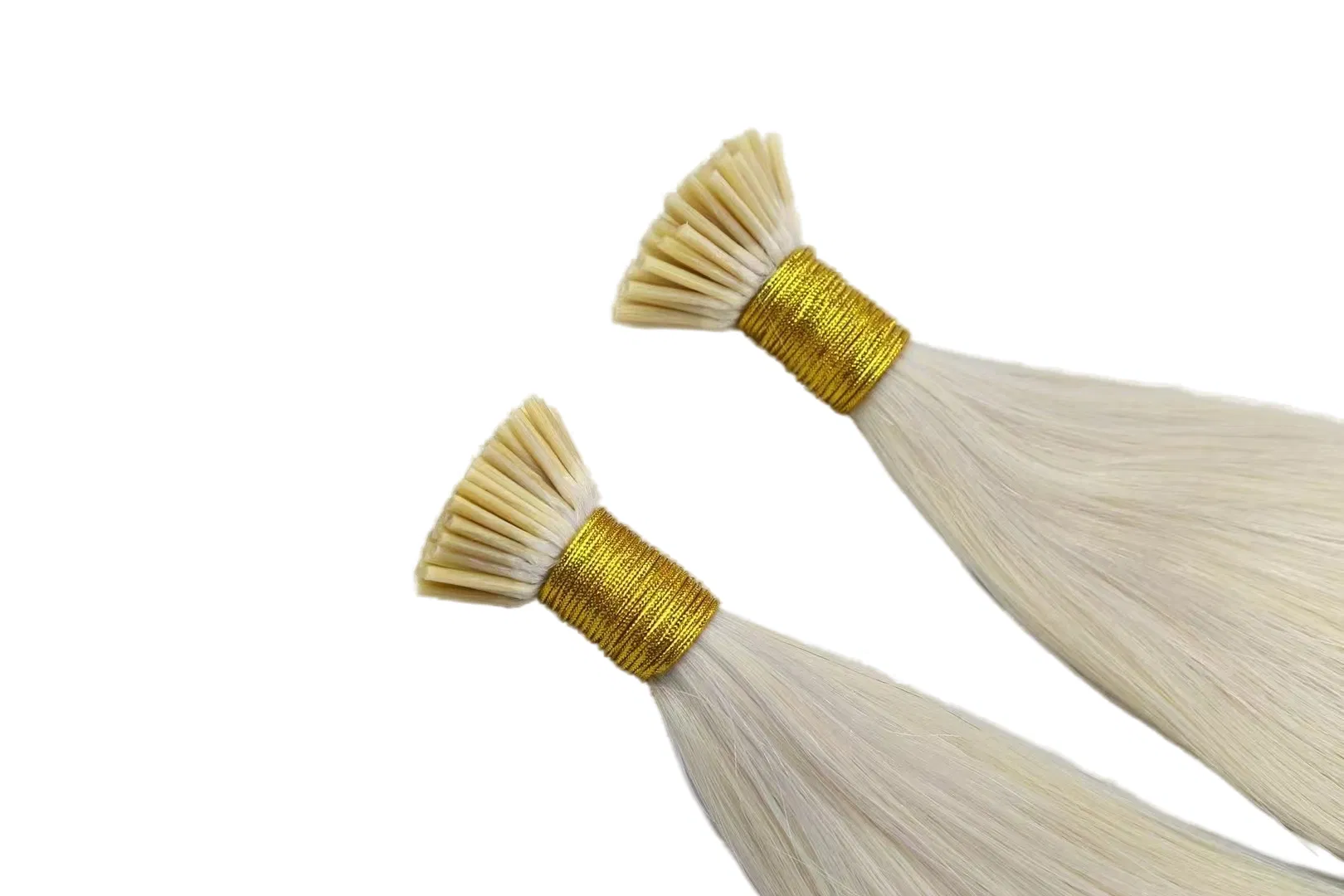 Silky Straight Russian Hair Extensions with Cuticle Alignment I-Tip Human Hair Extensions for Women