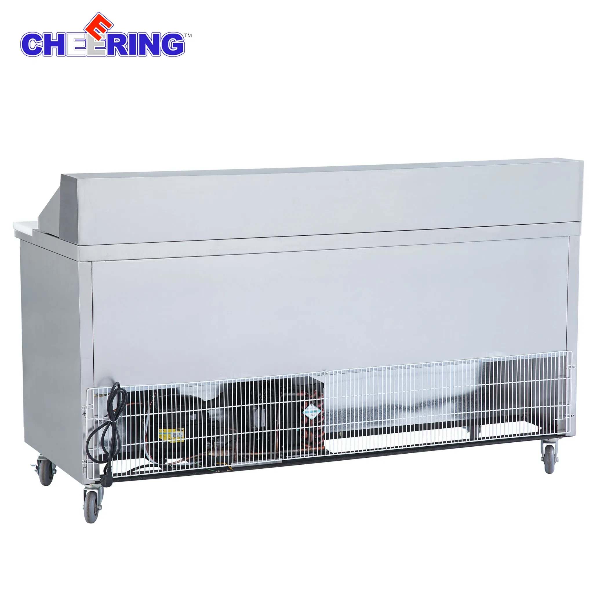 Cheering Factory Outlet Commercial Cold Countertop Work Prep Table Chiller Freezer