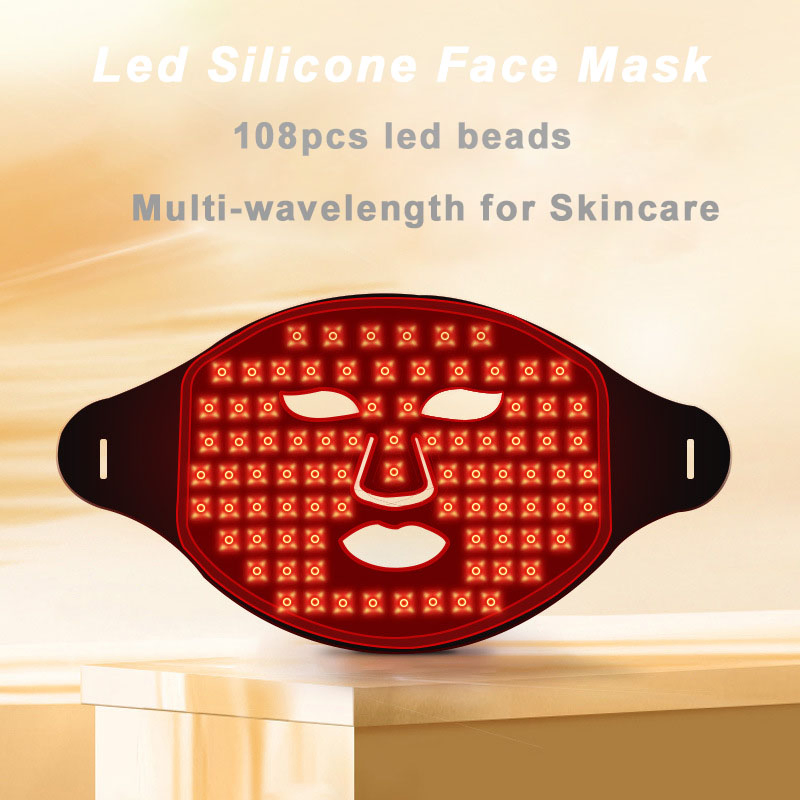 Silicone LED Face Mask Red Light Therapy for Anti Aging