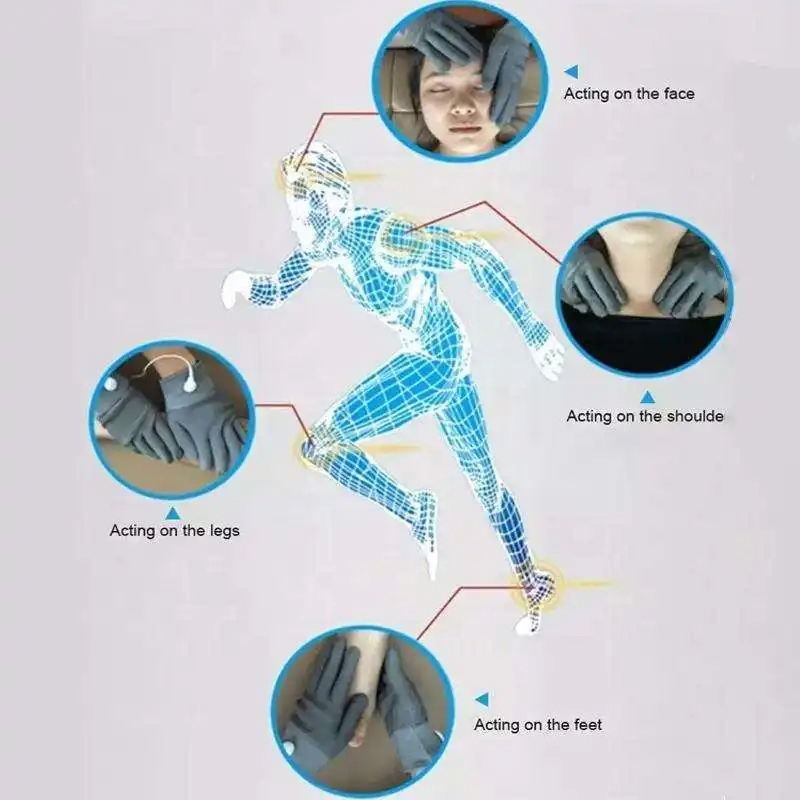 Skin Beauty Equipment SPA Salon Use EMS Microcurrent Gloves Face Lifting Micro Current Microcorriente Machine RF Radio Frequency Massage Facial Toning Device