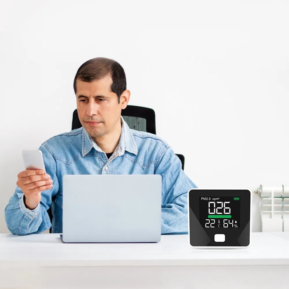 High Quality Indoor Outdoor Fire Dust Particle LED Pm2.5 Air Quality Detector