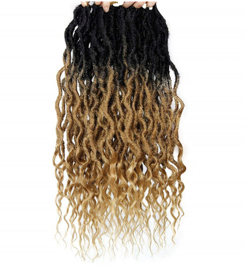 Curly Ends Goddess Faux Locs Crochet Hair 18 Inch