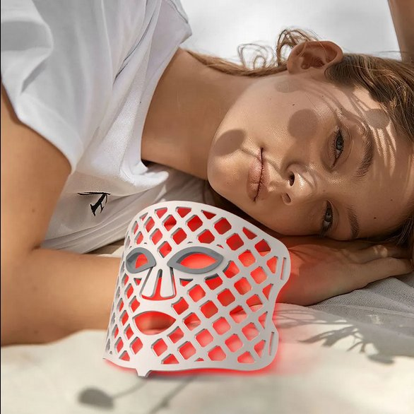 Professional LED Phototherapy Beauty Face Mask 3 Colors Skin Face Mask SPA Skincare LED Face Light Therapy Mask for Home Use with OEM Service