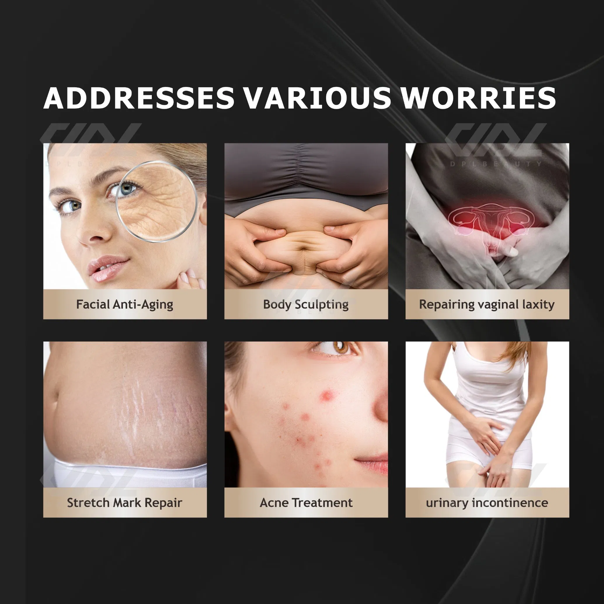 Enhancing The Application of Ultrasonic Golden Micro-Needles for Pitted Skin Beauty Personal Care