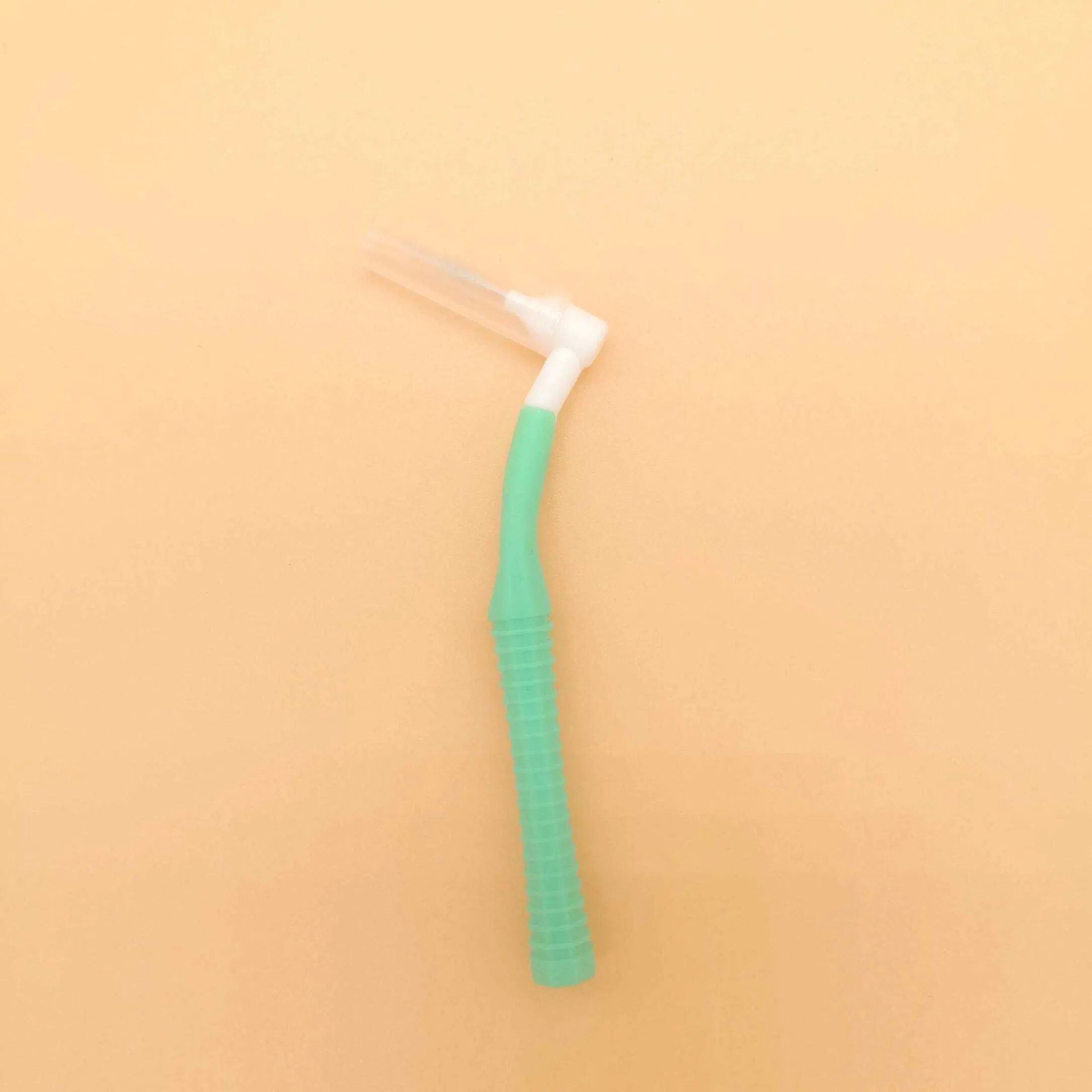 High Performance Micro Fine L Shape Interdental Brush Flexible Ergonomic Oral Hygiene