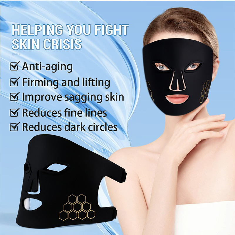 Best-Selling LED Infrared Beauty Mask with Customizable Logo Silicone Face Mask Skincare Beauty Device