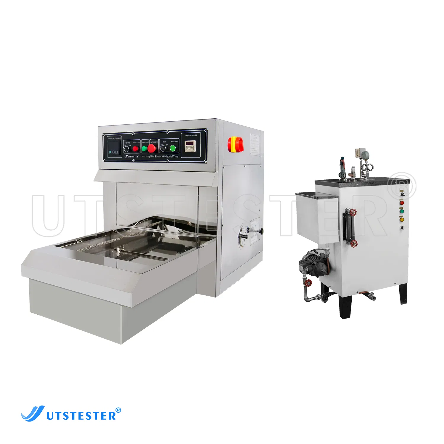 Lab Mini Fabric Sample Stenter Machine Textile Finishing Dryer Stenter with Steamer Generator