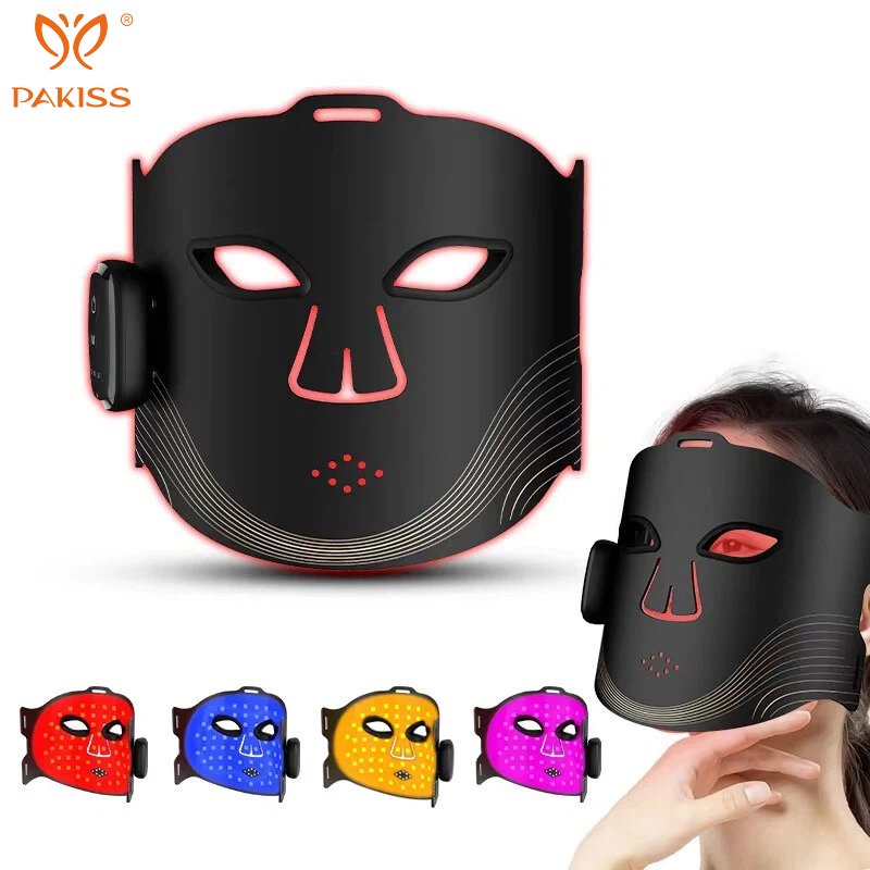 Pakiss Wholesale 4 Color LED Facial Mask, LED Light Therapy for Skincare Face Care