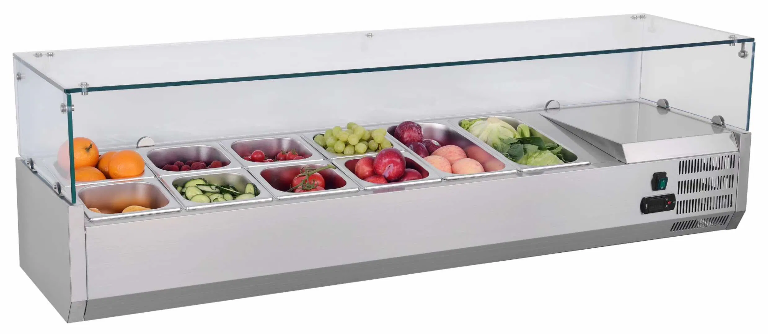 1200mm Length Counter Top Portable Mini Pizza Salad Cooler Chiller Refrigerator