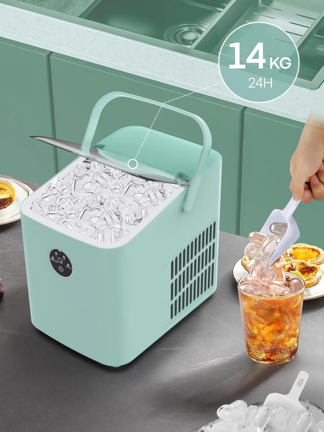 Smart Countertop Ice Maker Full View
