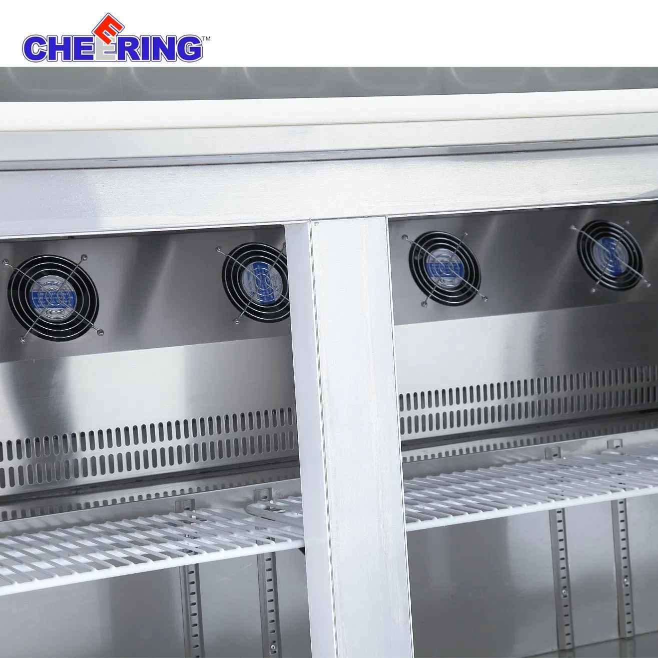 Cheering Factory Outlet Commercial Cold Countertop Work Prep Table Chiller Freezer