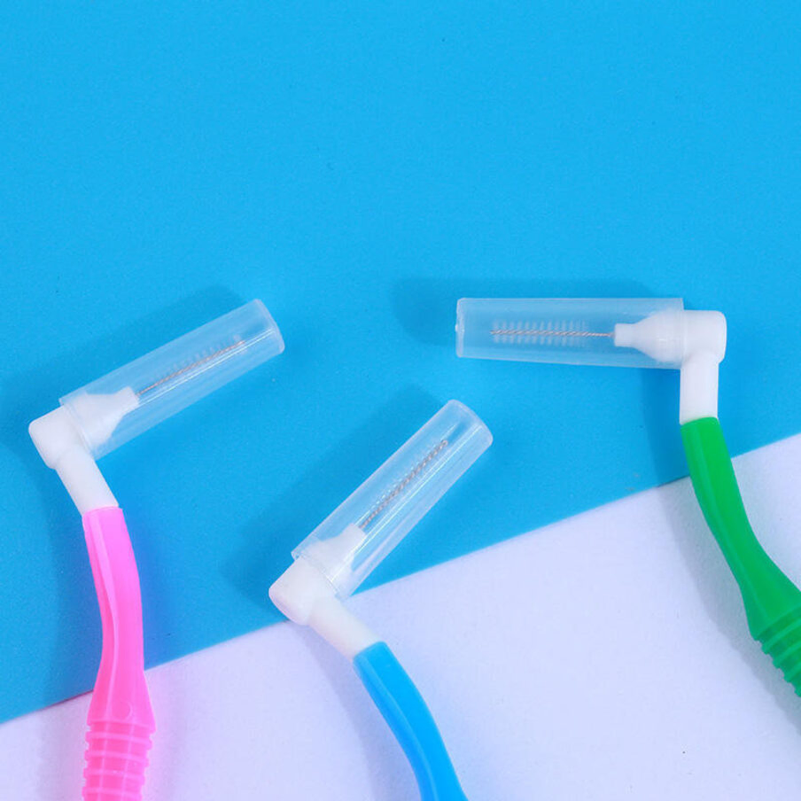 High Performance Micro Fine L Shape Interdental Brush Flexible Ergonomic Oral Hygiene