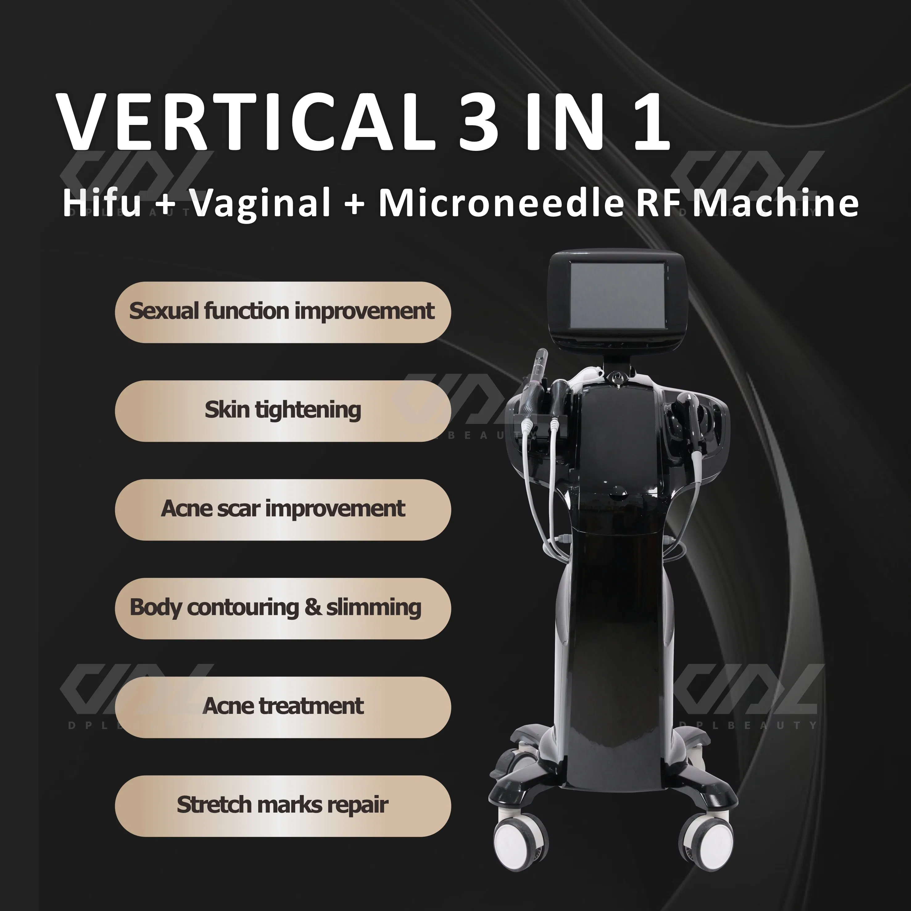 Enhancing The Application of Ultrasonic Golden Micro-Needles for Pitted Skin Beauty Personal Care