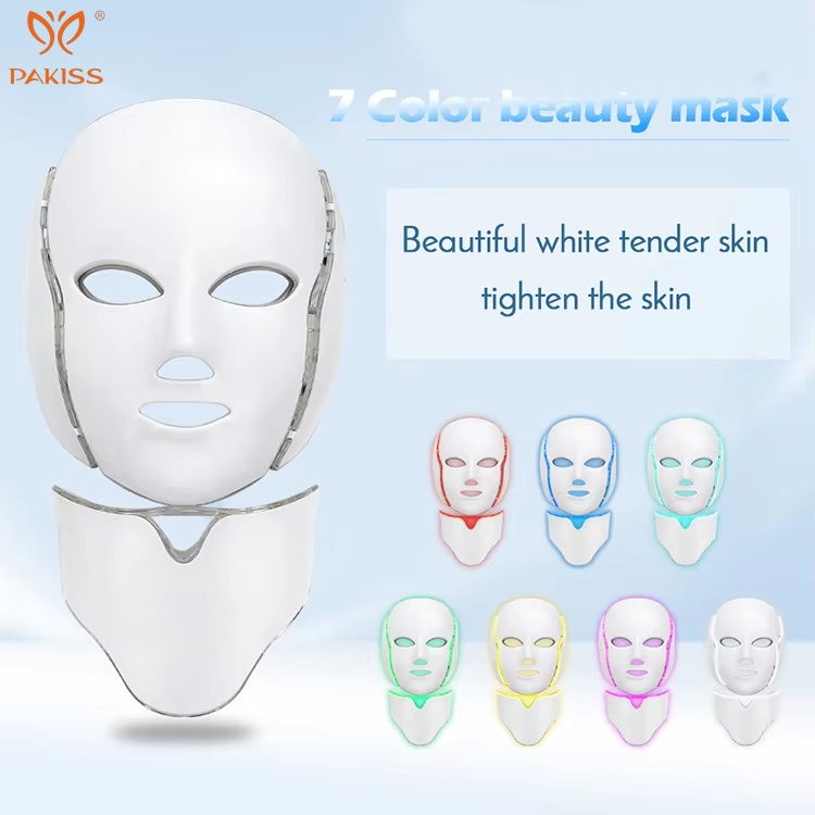 Pakiss Professional 7-Color LED Phototherapy Mask for Clinical-Level Skincare
