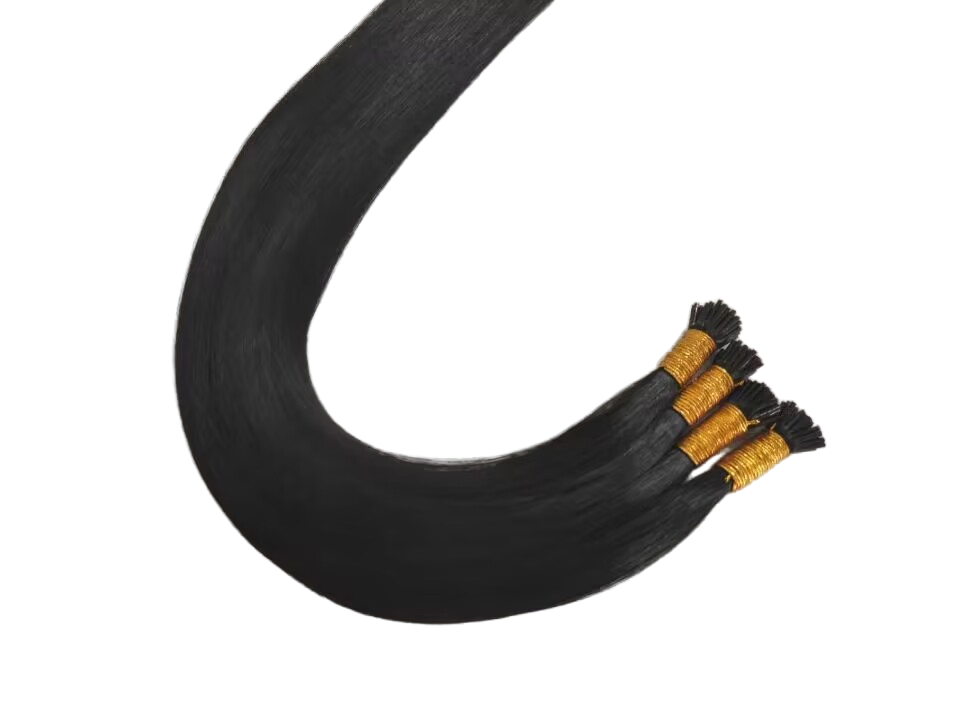 Silky Straight Russian Hair Extensions with Cuticle Alignment I-Tip Human Hair Extensions for Women