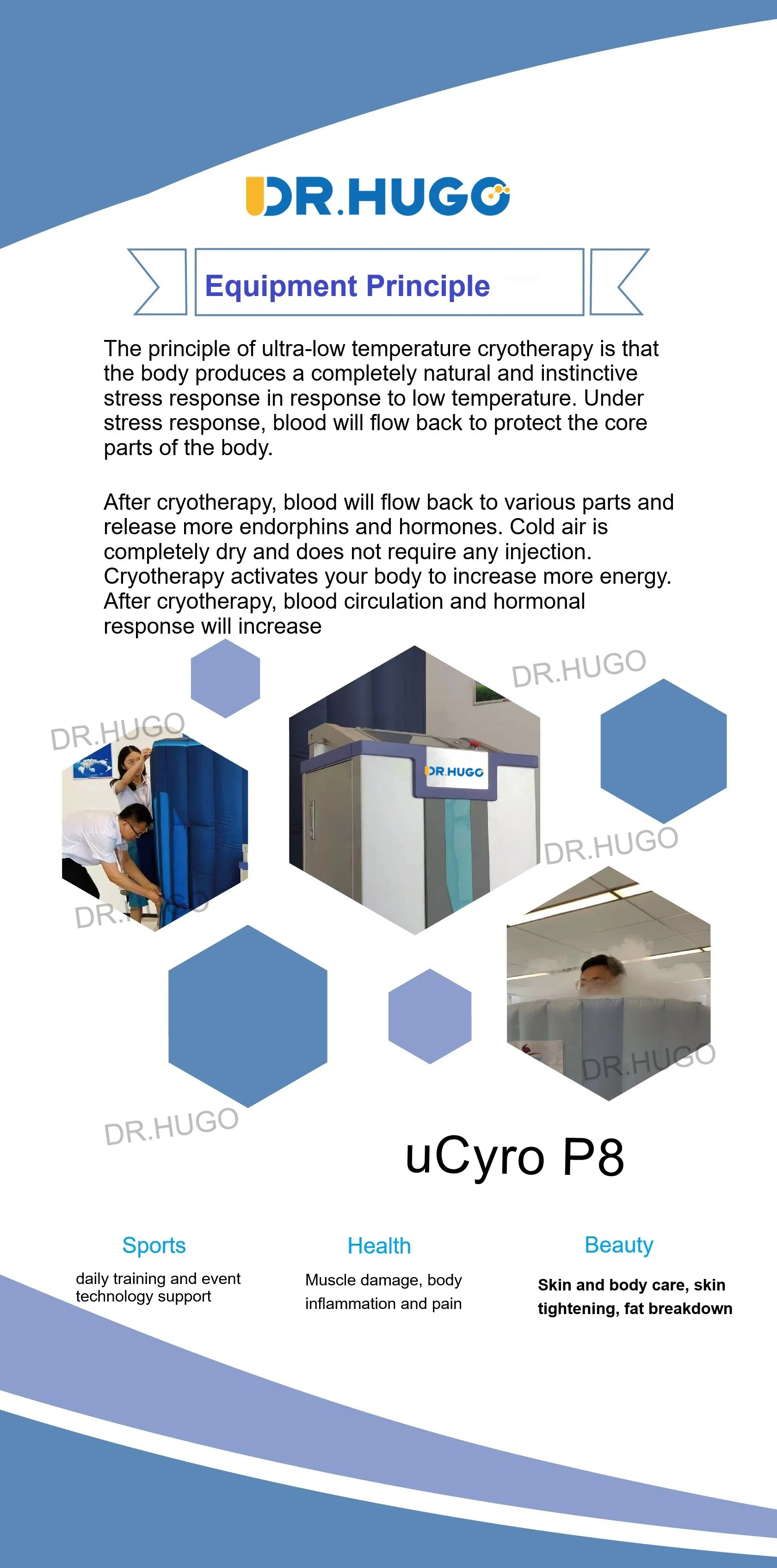 Dr. Hugo Ucyro P8 New Cryogenic Therapy Machine Whole Body Cryotherapy Chamber