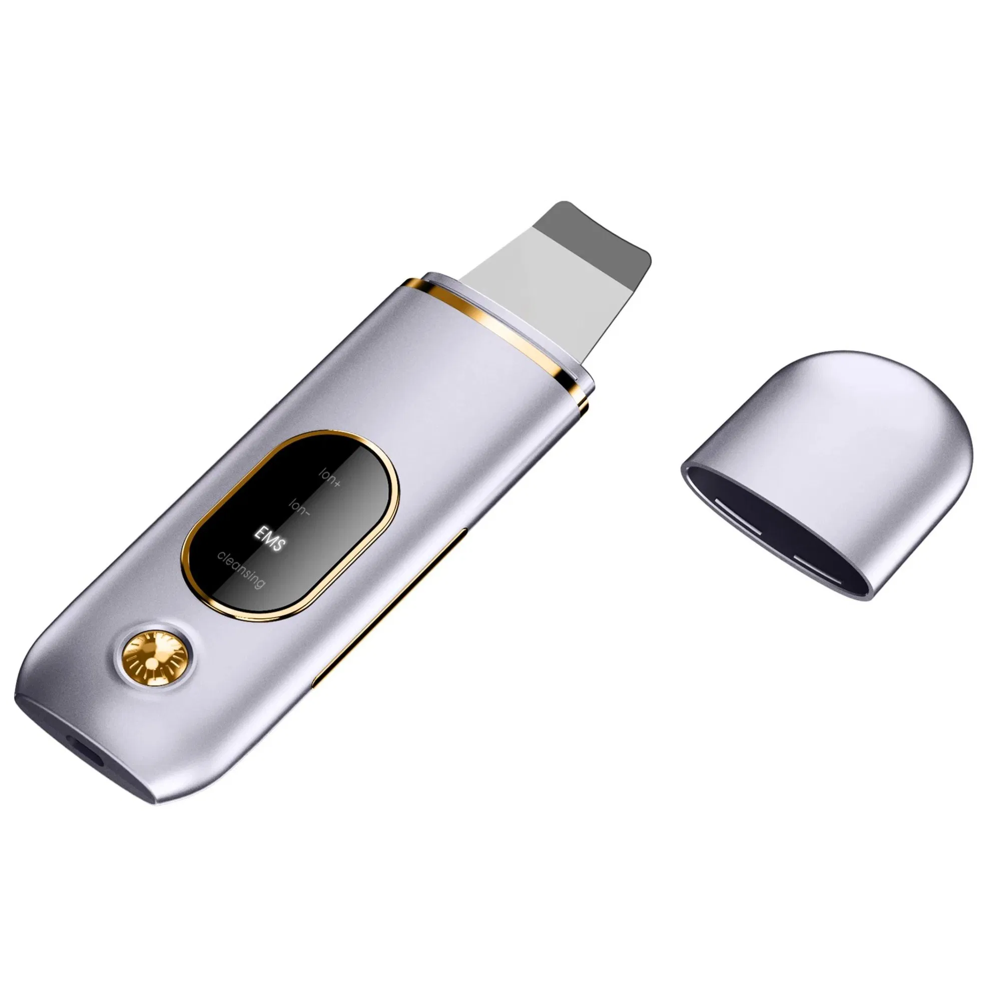 Custom Portable Rechargeable Multipolar EMS Lift Facial Ion Vibration Exporter Skin Scraper