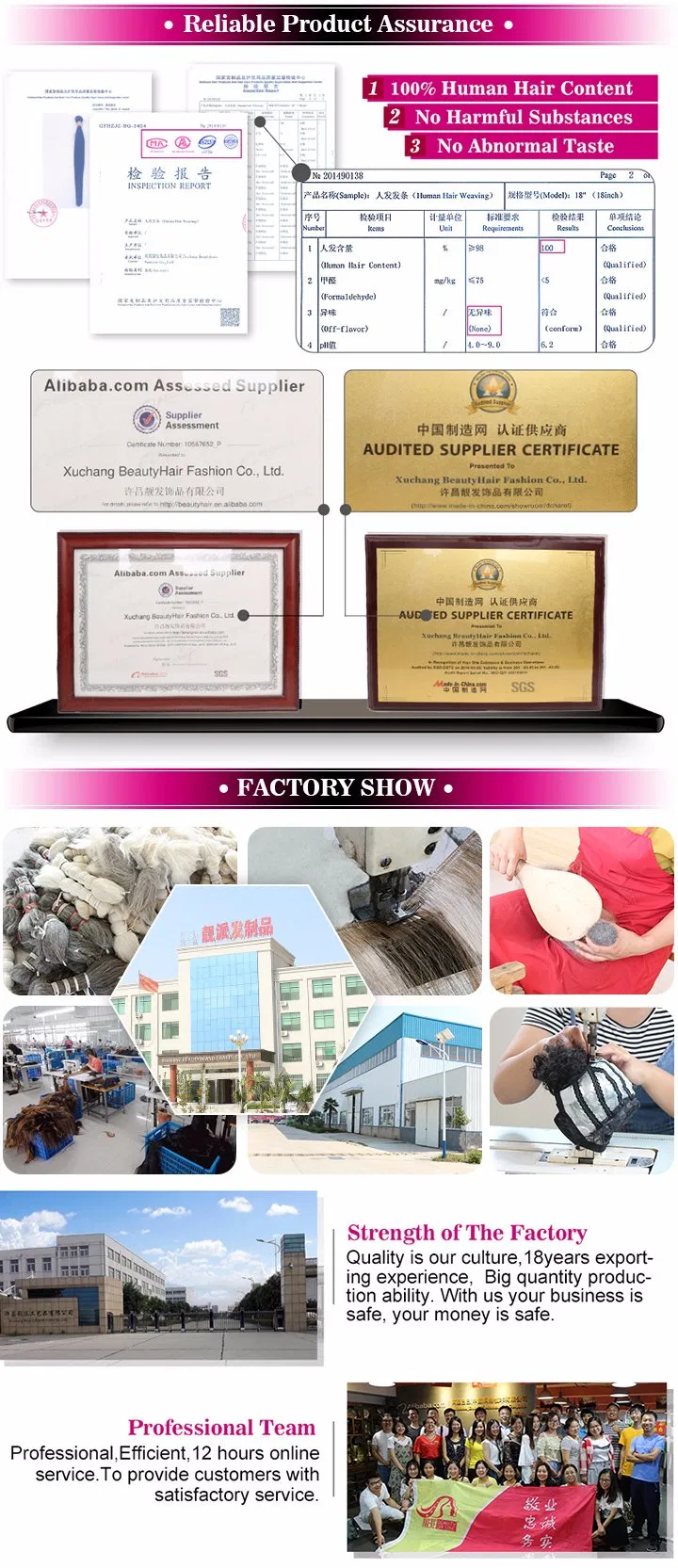 Deep Wave Human Hair Weft Quality