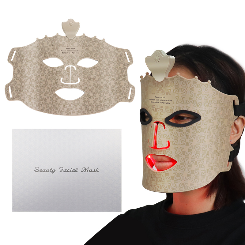 Illuminate Your Beauty with 7 - Color, 630nm Portable LED Silicone Mask: Unleash The Power of Phototherapy!