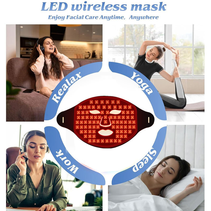 Silicone LED Face Mask Red Light Therapy for Anti Aging
