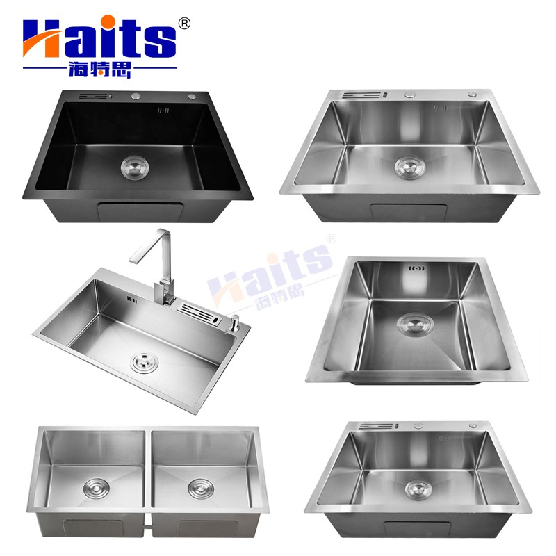 Countertop Kitchen Sink Single Bowl Stainless Steel Smart Sink Furniture Hardware
