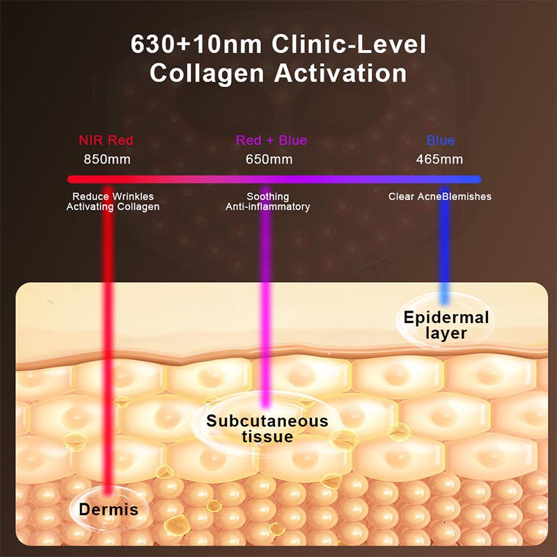 Full Face LED Phototherapy Mask for Anti Aging