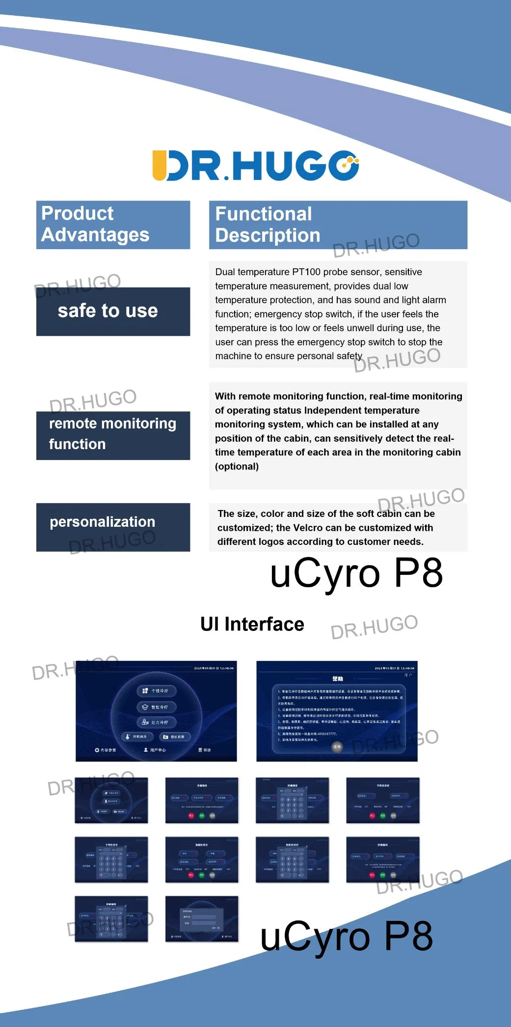 Dr. Hugo Ucyro P8 New Cryogenic Therapy Machine Whole Body Cryotherapy Chamber