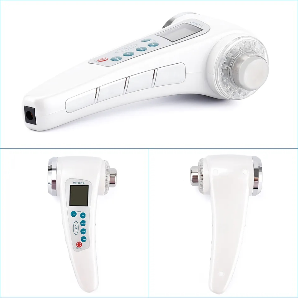 LED Ion Photon Massage SPA Salon Home Use Skin Care Import Serum Mask Anti Aging Wrinkle Fine Line Weight Loss 4in1 Beauty Equipment