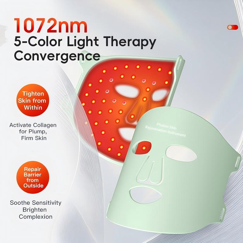 2026 High-Quality Silicone Mask LED Facial Mask Infrared Light Salon Equipment Red Light Therapy Beauty Mask for Skincare&Acne for Sales