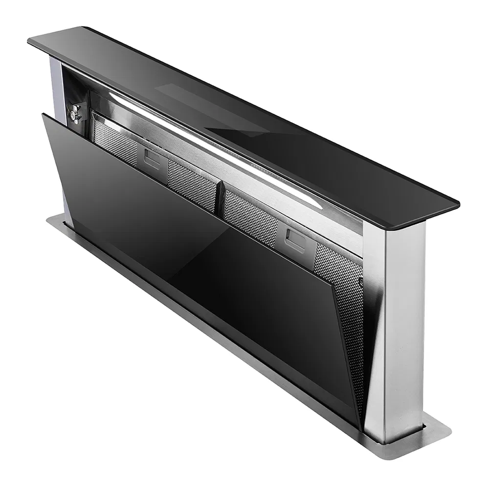 Space Saving Smart Electric Downdraft Range Hood Kitchen Extractor