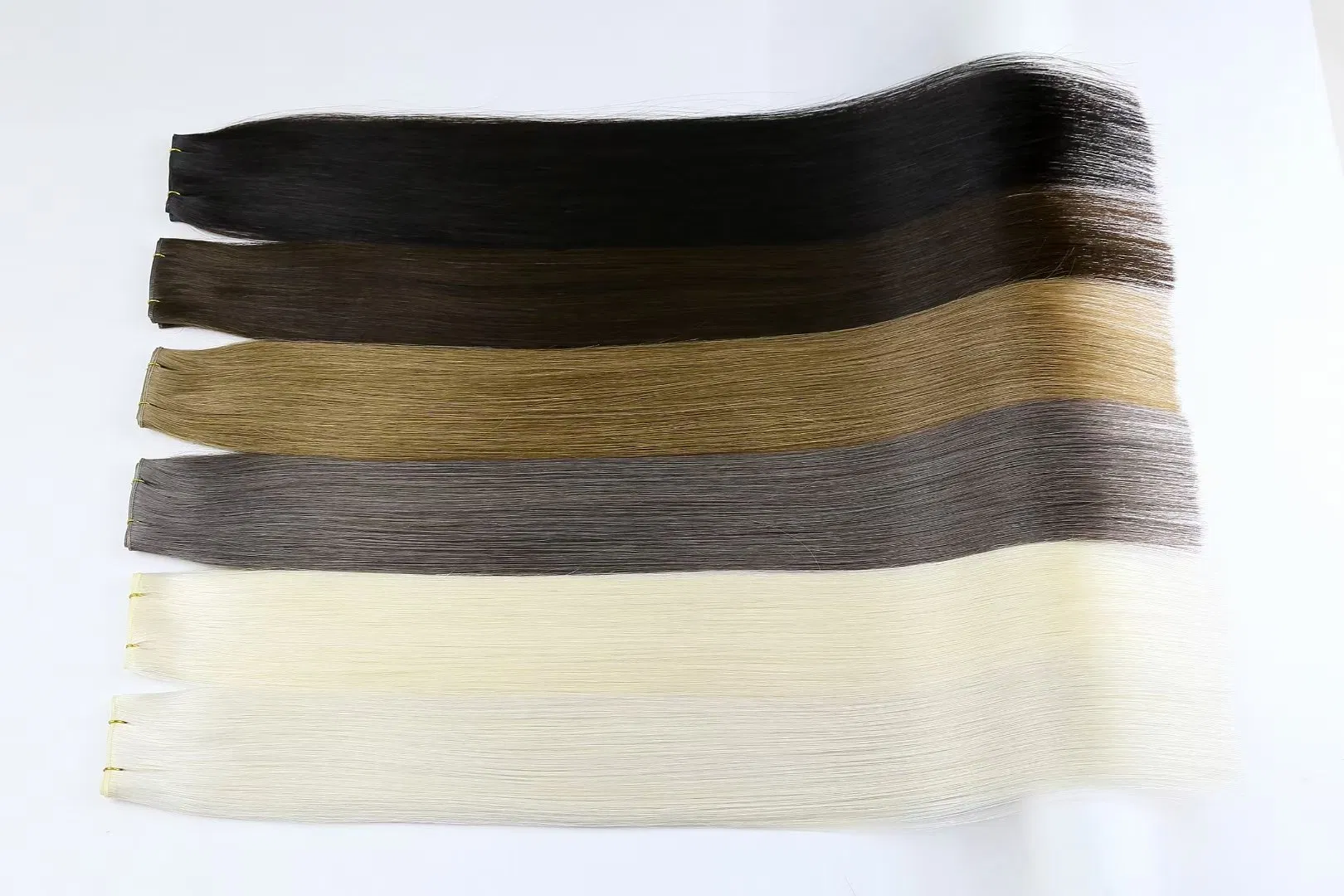 High-Quality Youcai Hair 2026 Double Drawn Virgin Remy Hair Extensions Invisible Thin Genius Weft Blonde Color Russian Hair