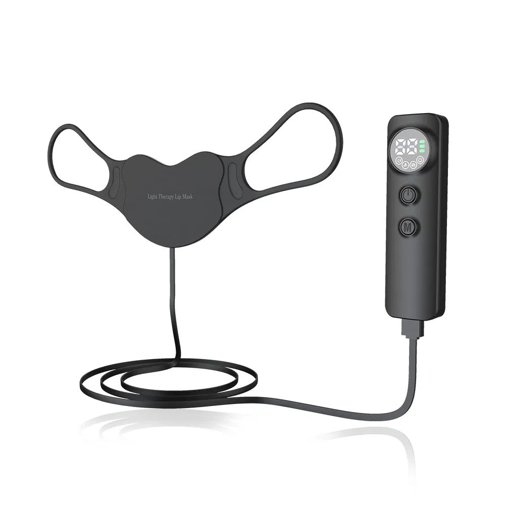 High-Quality Beauty and Personal Care USB Rechargeable Wearable Silicone Lip Mask with Photonic LED Red Light Therapy
