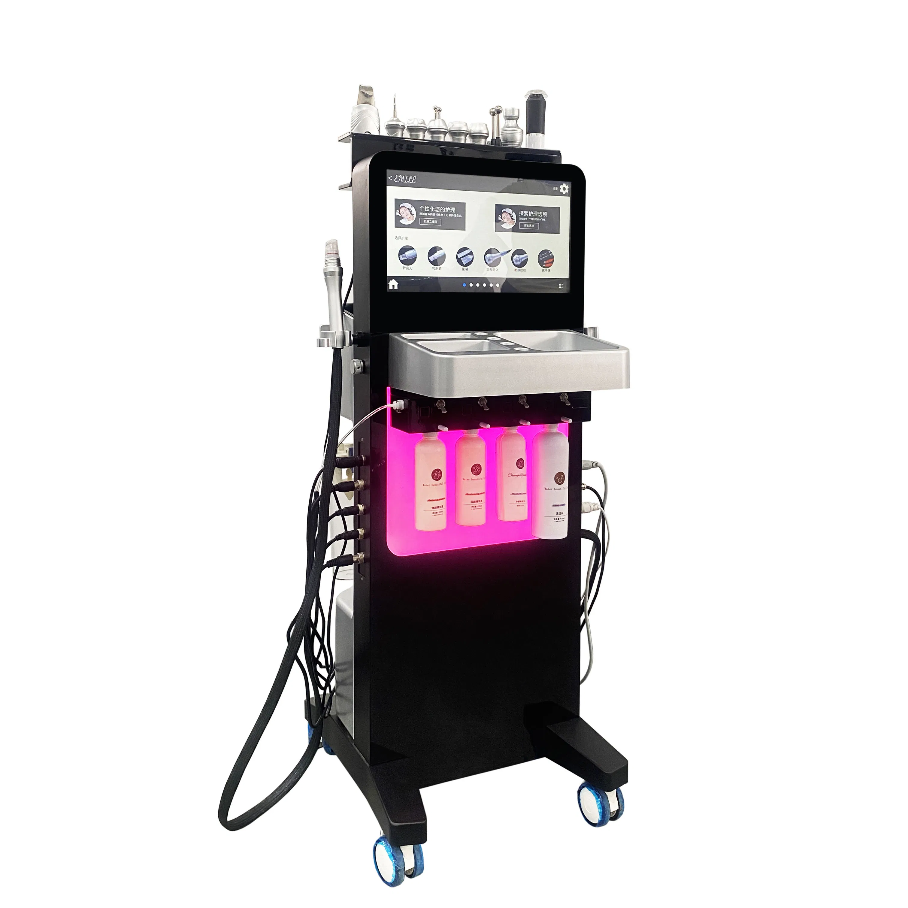 11-in-1 Hydro-Dermabrasion Machine Professional Oxygen Aqua Peel &amp; Skin Rejuvenation