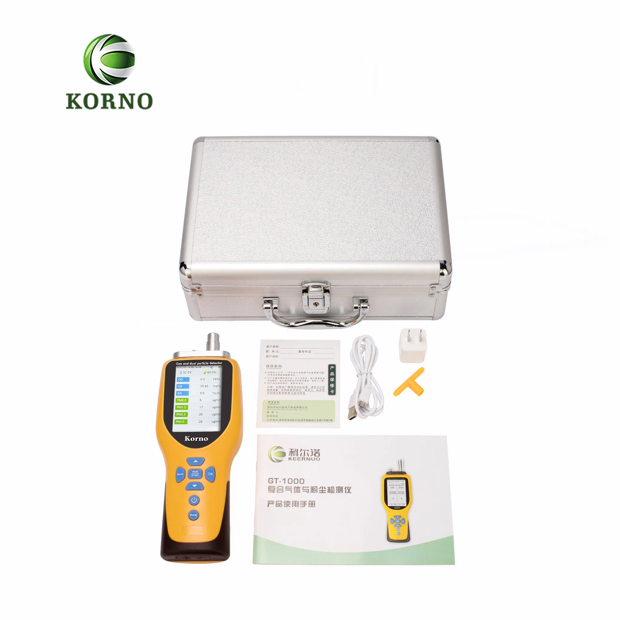 Indoor Air Quality Monitor Formaldehyde/Voc/Nh3/ Detector 4 in 1