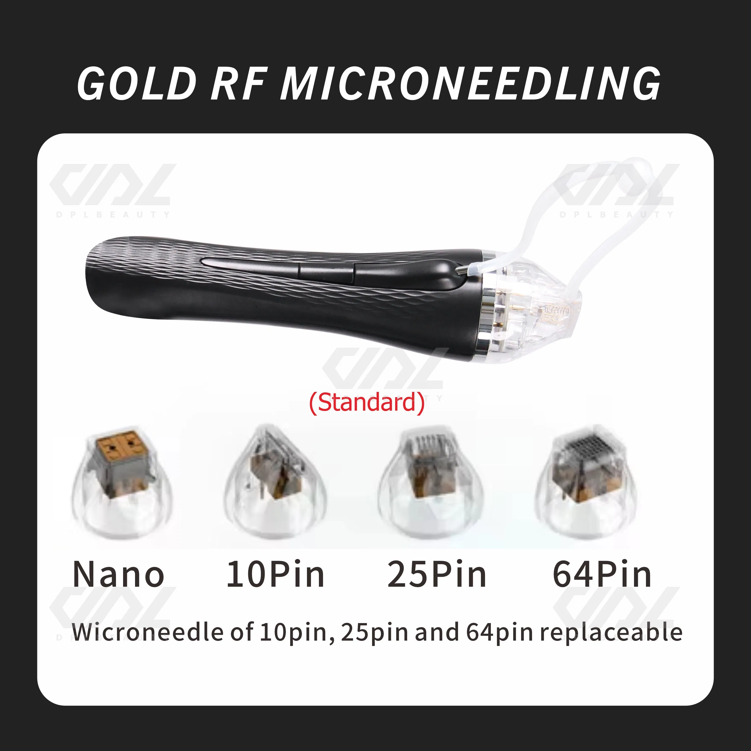 Enhancing The Application of Ultrasonic Golden Micro-Needles for Pitted Skin Beauty Personal Care