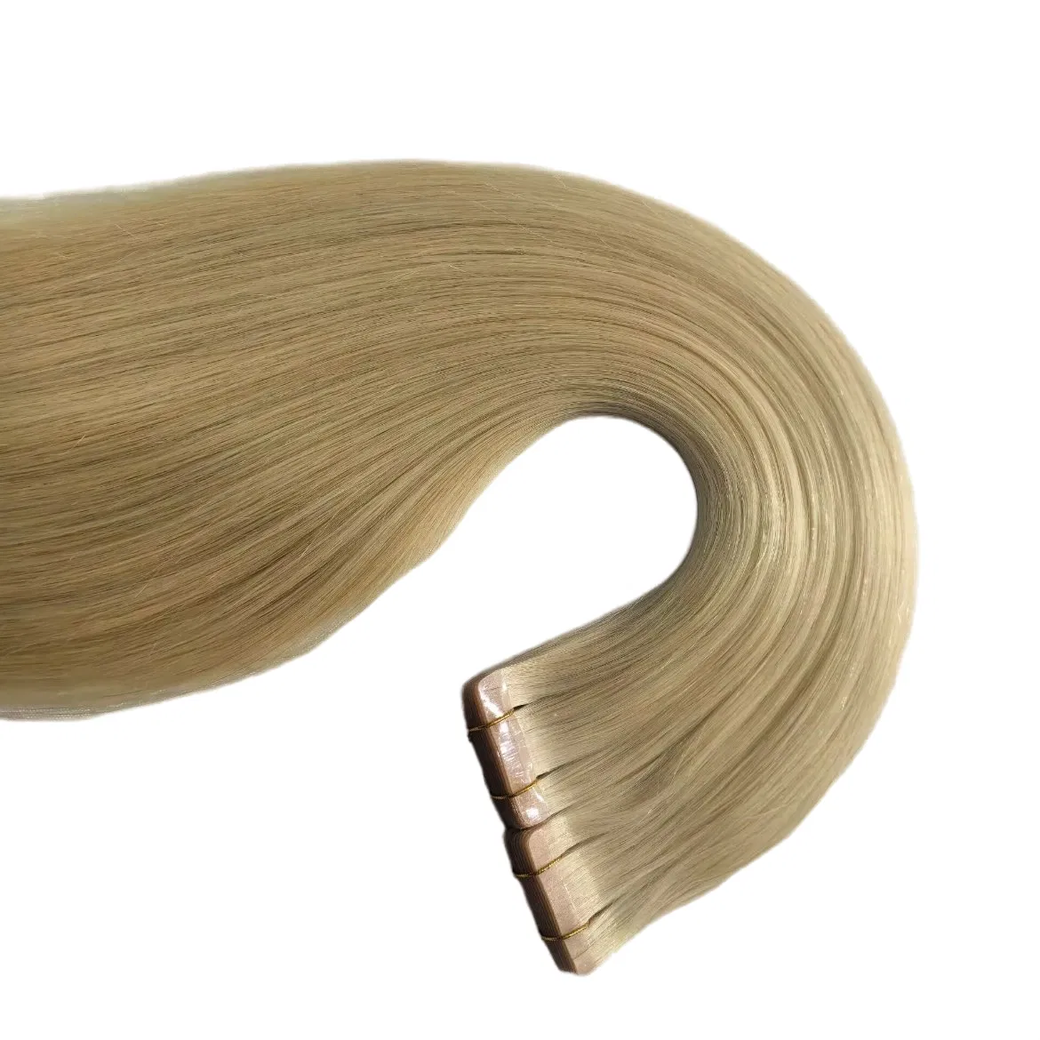 Factory Hot Sales White/ Silvery Human Hair Extensions Tape in Hair