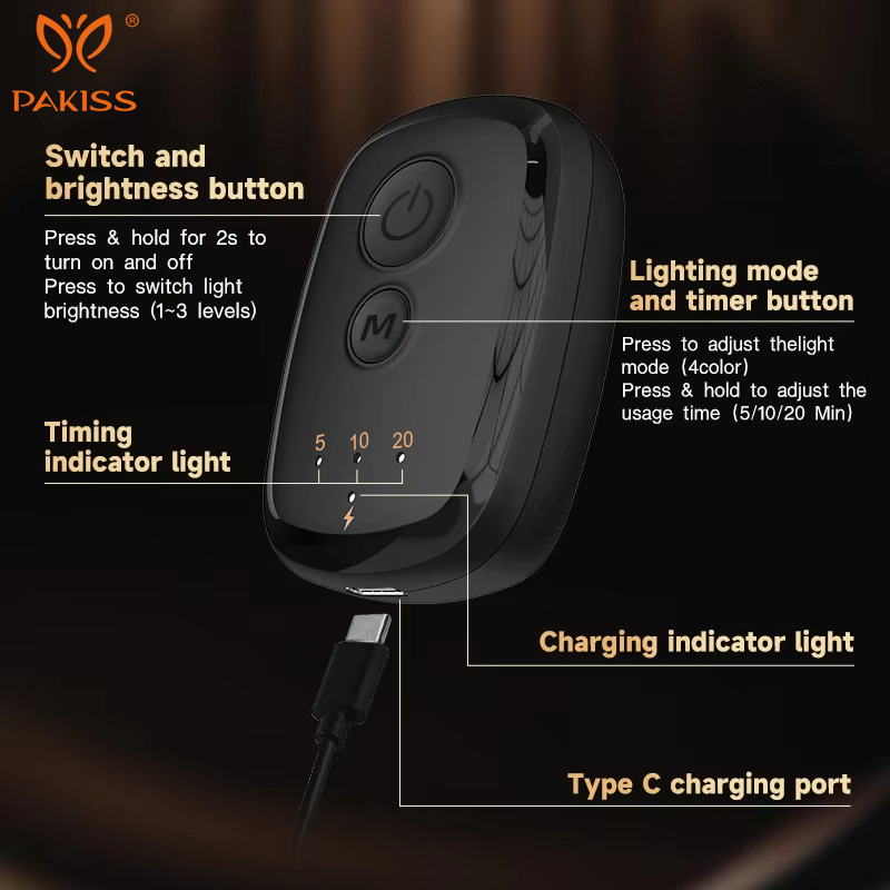 Pakiss Wholesale 4 Color LED Facial Mask, LED Light Therapy for Skincare Face Care